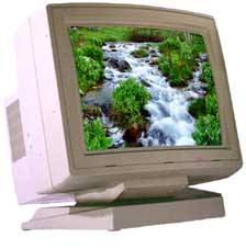 Picture of a monitor with a image in it.